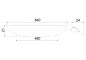 Мебельная ручка SKYLINE RS155HCP.4/480 64 см