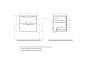 Тумба с раковиной подвесная BelBagno Marino 600, Rovere Bianco, 600x450x500, MARINO-600-2C-SO-WO-P/BB600/450-LV-MR-AST