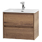 Тумба с раковиной подвесная Belbagno KRAFT 39-500, Rovere Tabacco, 510х390х515, KRAFT 39-500/390-2C-SO-RT/BB500/390ETL