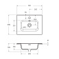 Тумба напольная с раковиной BelBagno KRAFT39-500, KRAFT39-500/390-2C-PIA-RT/BB500/390ETL