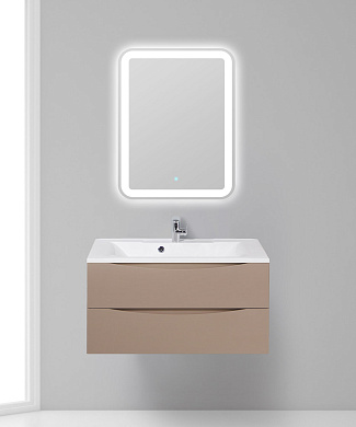 Тумба с раковиной подвесная BelBagno Marino 900, Capucino Lucido, 900x450x500, MARINO-900-2C-SO-CL-P/BB900/450-LV-MR-AST
