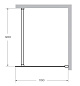 Душевая перегородка CEZARES LIBERTA-L-1-110-120-BR-Cr