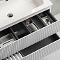 Тумба с керамической раковиной подвесная, SANCOS Snob T, 60 см Bianco SNT60W+CN7011