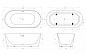 Ванна акриловая отдельностоящая Belbagno BB416-1700-800