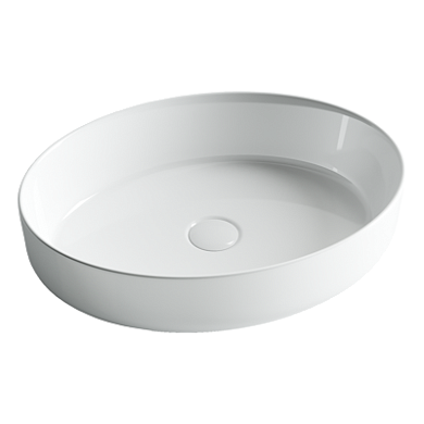Умывальник чаша накладная овальная Ceramica Nova Element 550*400*140мм