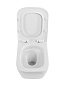 Унитаз подвесной безободковый с сиденьем и смывом ТОРНАДО BelBagno СТРУКТУРА (KRAFT-TOR) BB7106CH-TOR/SC