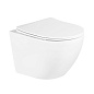 Унитаз подвесной с сиденьем BelBagno UNO BB3105CHR/SC + Система инсталляции для унитазов BelBagno BB002-80 с кнопкой смыва BB005-PR-CH