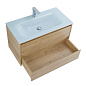 Тумба с раковиной подвесная Belbagno KRAFT 900, Rovere Nebrasca Nature, 910х460х515, KRAFT-900-2C-SO-RNN/BB910/465-LV-VTR-BL