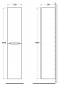 Колонна подвесная BelBagno ACQUA, 320x320x1600, Rovere Vintage Bianco, ACQUA-1600-2A-SC-RVB-P