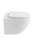 Унитаз приставной безободковый с сиденьем и смывом ТОРНАДО BelBagno СФЕРА (SFERA-R) BB2141CB-TOR/SC