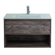 Тумба с раковиной подвесная Belbagno KRAFT 800, Pino Pasadena, 800x460x500, KRAFT-800-1C-SO-PP/BB810/465-LV-VTR-BL