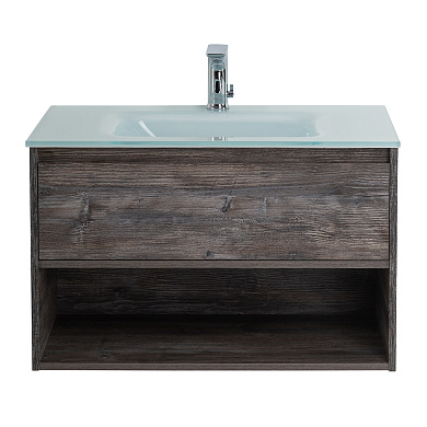 Тумба с раковиной подвесная Belbagno KRAFT 800, Pino Pasadena, 800x460x500, KRAFT-800-1C-SO-PP/BB810/465-LV-VTR-BL