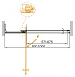 Душевая дверь в нишу CEZARES SLIDER-B-1-90/100-BR-NERO