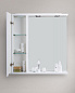 Шкаф зеркальный левосторонний, Belbagno Marino 800х150х750, Bianco Lucido, MARINO-SPC-800/750-1A-BL-P-L