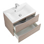 Тумба с раковиной подвесная BelBagno Marino 650 Rovere Grigio, 650x450x530, MARINO-650-2C-SO-RG-P/BB650/450-LV-MR-PR