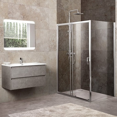 Душевой уголок BelBagno UNIQUE-AH-1-110/125-90-C-Cr