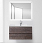 Тумба с раковиной из искусственного мрамора для ванной комнаты BelBagno Luce 100 см Stone