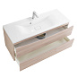 Тумба с раковиной подвесная BelBagno Marino 1100, Rovere Grigio, 1100x450x500, MARINO-1100-2C-SO-RG-P/BB1100/450-LV-MR-PR
