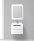Тумба с раковиной подвесная BelBagno Marino 600 Bianco Lucido, 600x450x500, MARINO-600-2C-SO-BL-P/BB600/450-LV-MR-AST