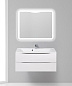 Тумба с раковиной подвесная BelBagno Marino 1000 , Bianco Opaco, 1000x445x500, MARINO-1000-2C-SO-BO-P/BB1000/445-LV-MR-PR