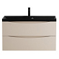Тумба с раковиной подвесная BelBagno Marino 800, Crema Opaco, 800x450x500, MARINO-800-2C-SO-CO-P/BB800/450-LV-ART-AST-NERO