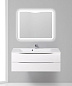 Тумба подвесная с раковиной из литьевого мрамора BelBagno MARINO 110 Bianco Lucido