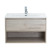 Тумба с раковиной подвесная Belbagno KRAFT 800, Rovere Galifax Bianco, 800x460x500, KRAFT-800-1C-SO-RGB/BB800ETL