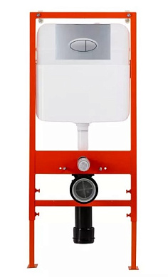 Система инсталляции для унитазов BelBagno BB026 с кнопкой смыва BB050CR.MAT