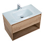 Тумба с раковиной подвесная Belbagno KRAFT 1000, Rovere Nebrasca Nature, 1000x460x500, KRAFT-1000-1C-SO-RNN/BB1010/465-LV-VTR-BL