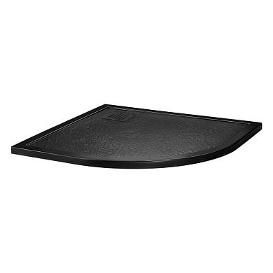 Поддон из искусственного мрамора BelBagno TRAY-MR-UNO-R-90-550-35-NERO-NO