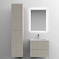 Тумба с керамической раковиной подвесная, SANCOS Snob T, 60 см Beige Soft SNT60CE+CN7011