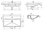 Раковина керамическая Belbagno 700x450, BB-0321-70-LVB