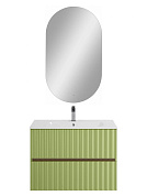 Тумба подвесная с керамической раковиной, Art&Max ELEGANT, 80 см бран AM-ELEGANT-800-2C-SO-MN-P+AM7110-80