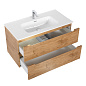 Тумба с раковиной подвесная Belbagno ETNA 900, Rovere Moro, 910х460х515, ETNA-900-2C-SO-RN-P/BB900ETL
