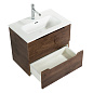 Тумба с раковиной подвесная Belbagno ETNA 39-500, Rovere Moro, 510х390х515, ETNA39-500/390-2C-SO-RW-P/BB500/390ETL
