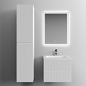 Тумба с керамической раковиной подвесная, SANCOS Snob T, 60 см Bianco SNT60W+CN7011