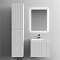 Тумба с керамической раковиной подвесная, SANCOS Snob T, 60 см Bianco SNT60W+CN7011