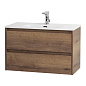 Тумба с раковиной подвесная Belbagno KRAFT 39-800, Rovere Tabacco, 810х390х515, KRAFT 39-800/390-2C-SO-RT/BB800/390ETL