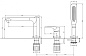 Смеситель на борт ванны BELBAGNO ANCONA-BVD3-CRM