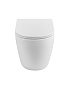 Унитаз приставной безободковый с сиденьем и смывом ТОРНАДО BelBagno СФЕРА (SFERA-R) BB2141CB-TOR/SC