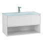 Тумба с раковиной подвесная Belbagno KRAFT 800, Bianco Opaco, 800x460x500, KRAFT-800-1C-SO-BO/BB810/465-LV-VTR-BO