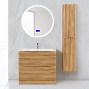 ACQUA База под раковину напольная с двумя выкатными ящиками, Rovere Rustico, 1000x450x850, ACQUA-1000-2C-PIA-RR