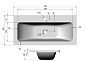 Тумба с раковиной подвесная Belbagno ETNA-M 80, Bianco Lucido, ETNA-M-800/380-1C-SO-BL / BB800/380-LV-MR-ETN