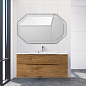 Тумба подвесная с раковиной из литьевого мрамора для ванной комнаты Belbagno Marino-H60 120 см Rovere Nature