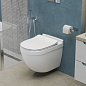 Унитаз подвесной безободковый с сиденьем и смывом ТОРНАДО BelBagno СЕНСОР (SENSO-TOR) BB017CH-TOR/SC