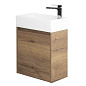Тумба с раковиной подвесная Belbagno KRAFT MINI 500, Rovere Tabacco, 494х256х500, KRAFT MINI-500/260-1A-SO-RT-R/7045-KL