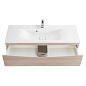 Тумба с раковиной подвесная BelBagno Marino 1100, Rovere Grigio, 1100x450x500, MARINO-1100-2C-SO-RG-P/BB1100/450-LV-MR-PR