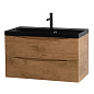 Тумба с раковиной подвесная BelBagno Marino 900, Rovere Nature, 900x450x500, MARINO-900-2C-SO-RN-P/BB900/450-LV-ART-AST-NERO