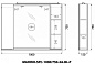 Шкаф зеркальный, Belbagno Marino 1000х150х750, Bianco Lucido, MARINO-SPC-1000/750-2A-BL-P