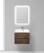 Тумба с раковиной подвесная BelBagno Marino 600, Rovere Moro, 600x450x500, MARINO-600-2C-SO-RW-P/BB600/450-LV-MR-AST